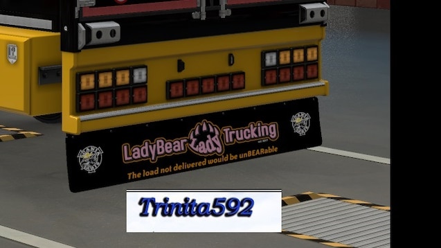 ETS2 - LadyBear Trucking Mud Flaps V1.0 (1.43.x)